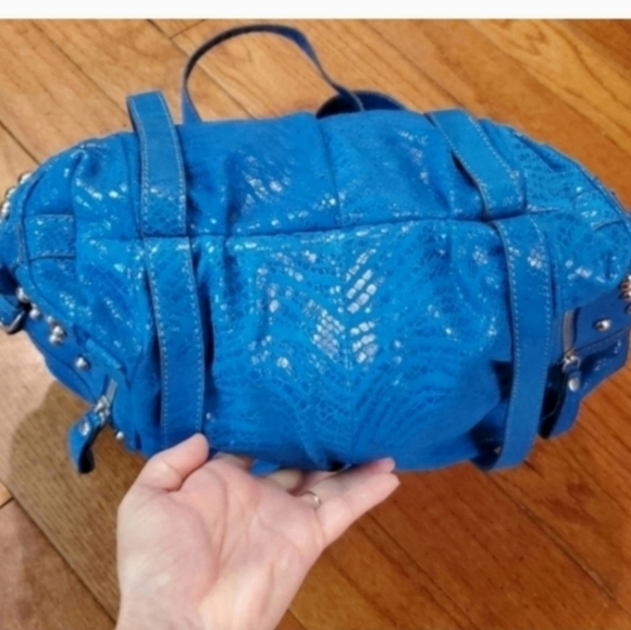 Y2k Hype leather snakeskin studded hobo - Picture 9 of 9